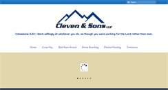 Desktop Screenshot of clevenandsons.com